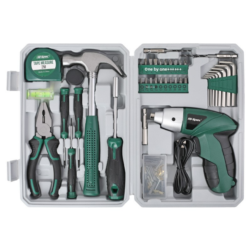3.6V wireless screwdriver and electric drill 42-piece multi-functional lithium-ion power tool set