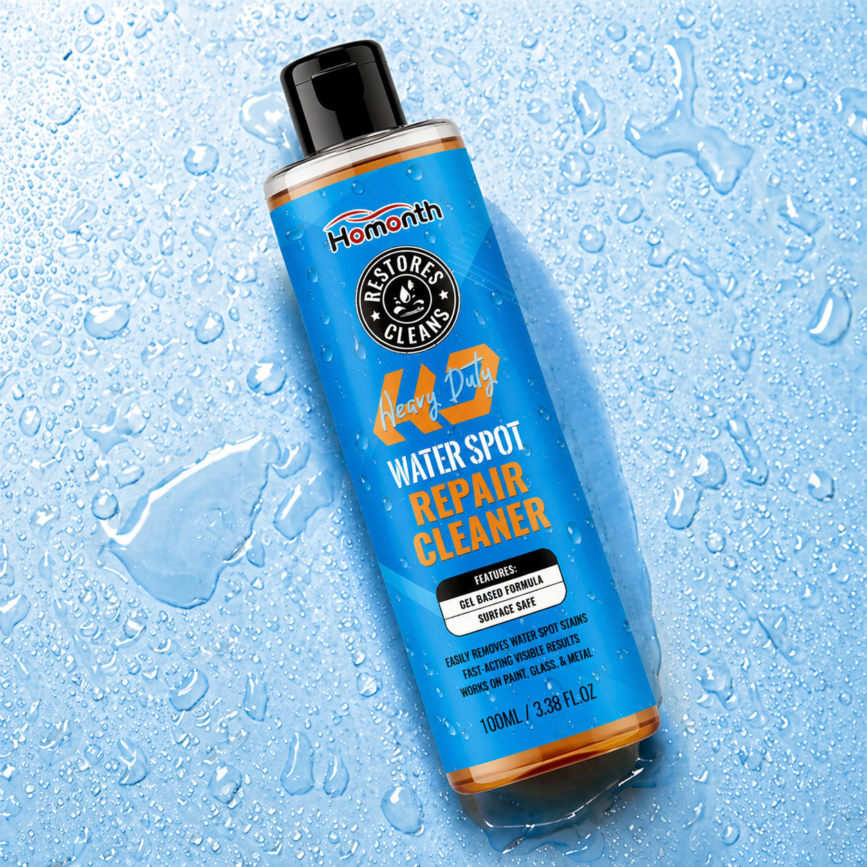 High-efficiency car care heavy stain and water stain remover spray, window rain and dirt repellent cleaning spray