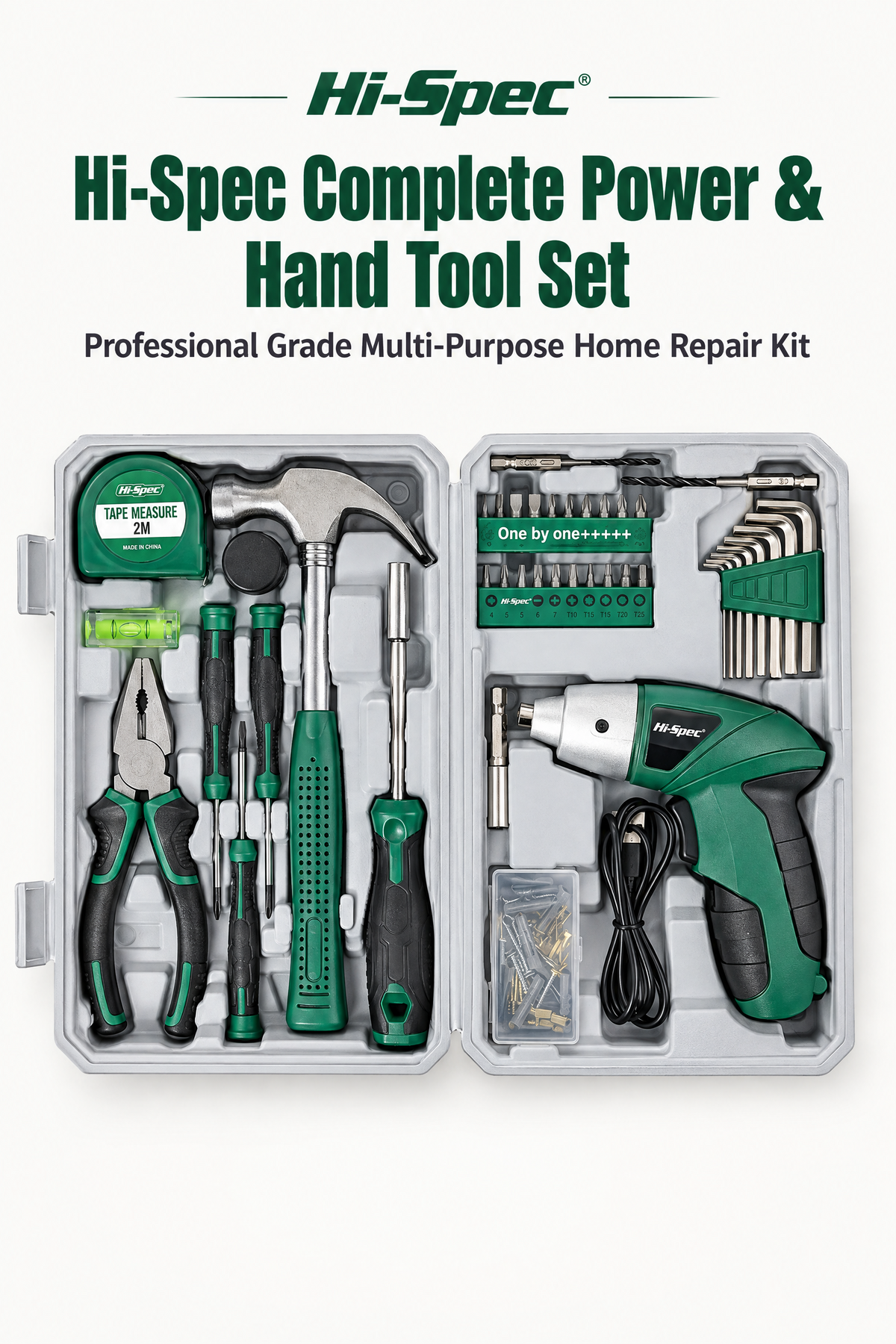 3.6V wireless screwdriver and electric drill 42-piece multi-functional lithium-ion power tool set