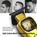Professional Cordless Hair Clipper & Barber Kit – Black/Gold