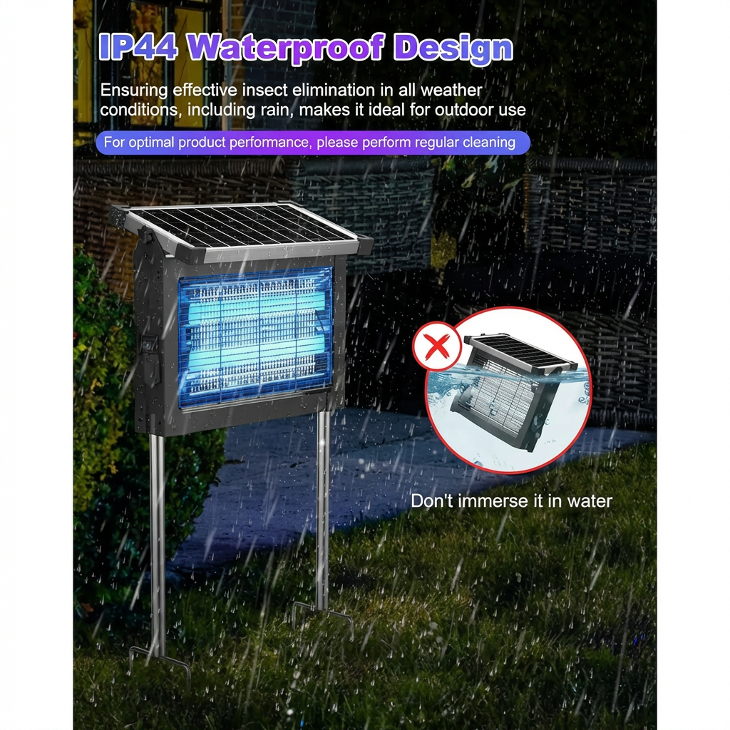 Waterproof outdoor solar mosquito killer