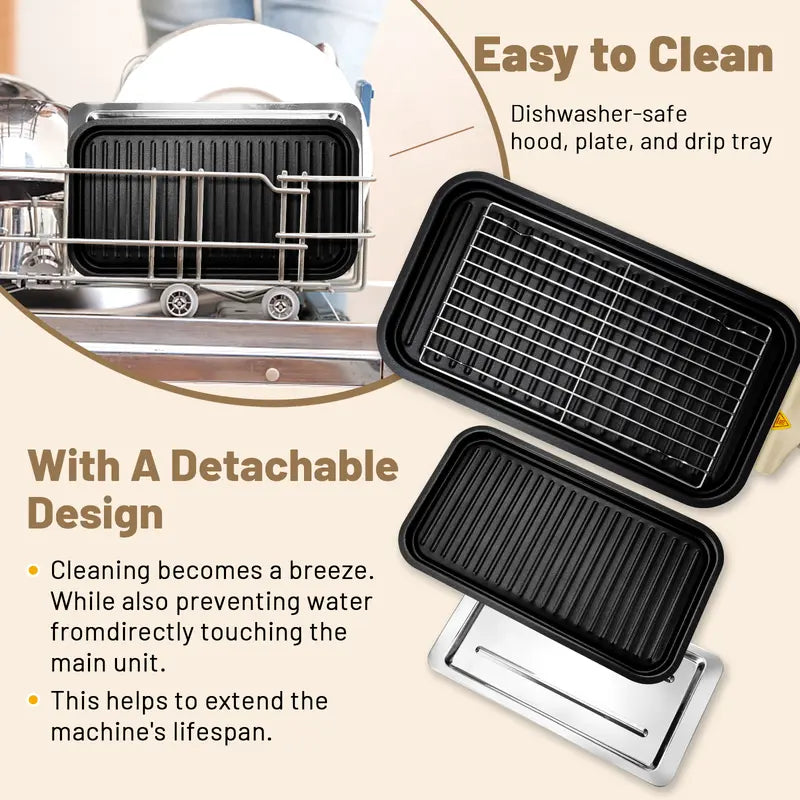 Pukomek Electric Indoor Griddle, Dual-function Indoor Griddle