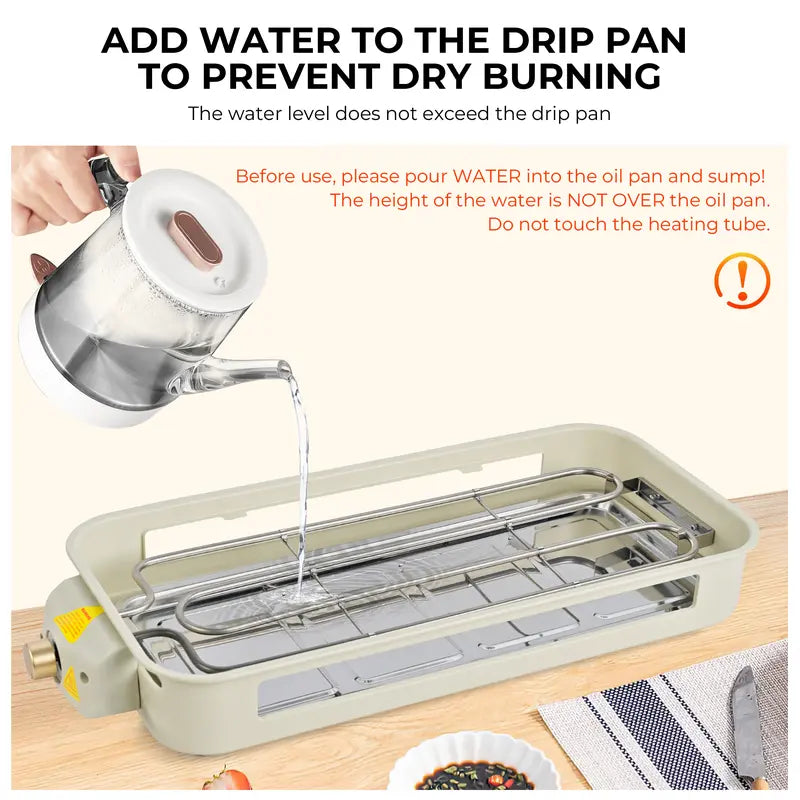 Pukomek Electric Indoor Griddle, Dual-function Indoor Griddle