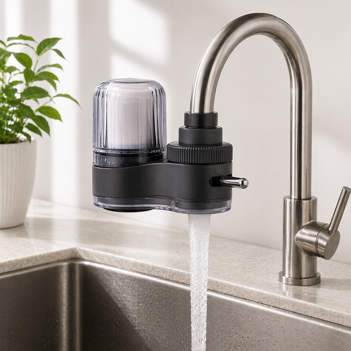 Kitchen faucet, water purifier, faucet-type water purifier